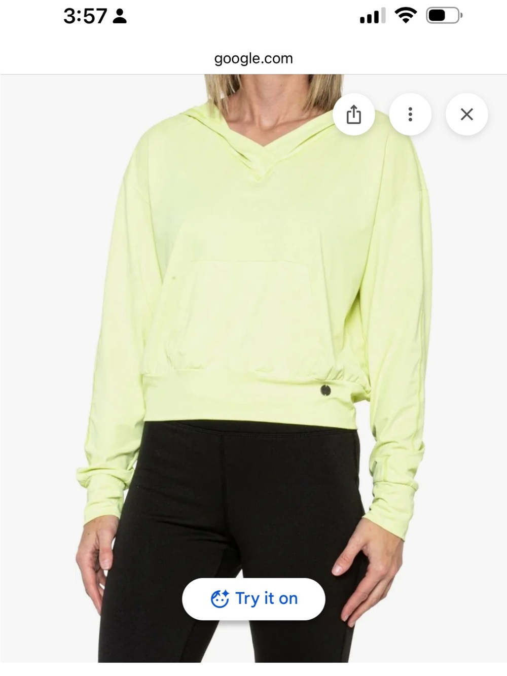 Prana Eileen Hoodie Performance Stretch Jersey